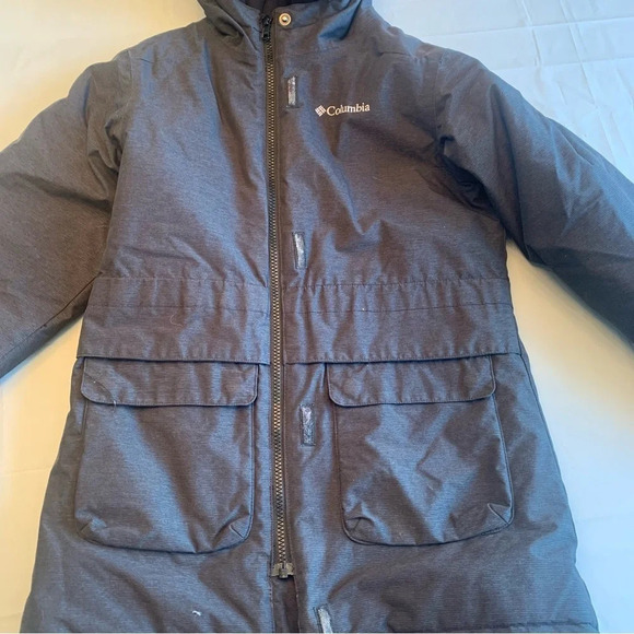Kids Columbia Winter Coat! Size: Kids Medium (11/12) dark grey - Picture 6 of 12
